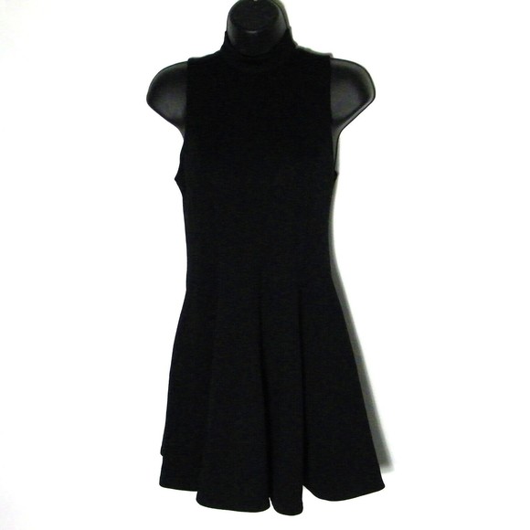Free People Dresses & Skirts - Free People Women's Mini Retro Cut Out Back  Sleeveless Black Dress Sz XS